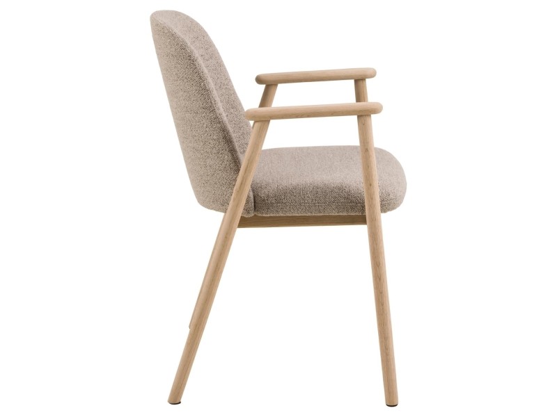 Krzesło Leo beżowe/ dąb Monza 60 - ACTONA